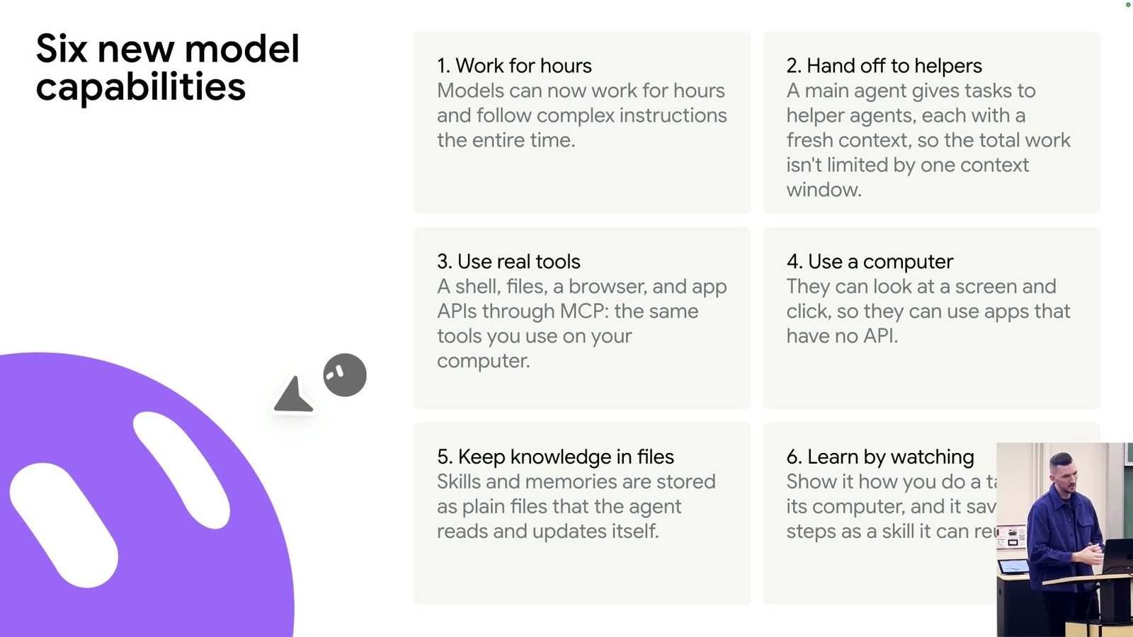 Six new model capabilities