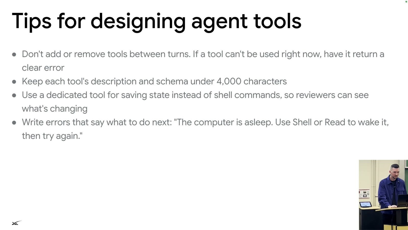 Tips for designing agent tools