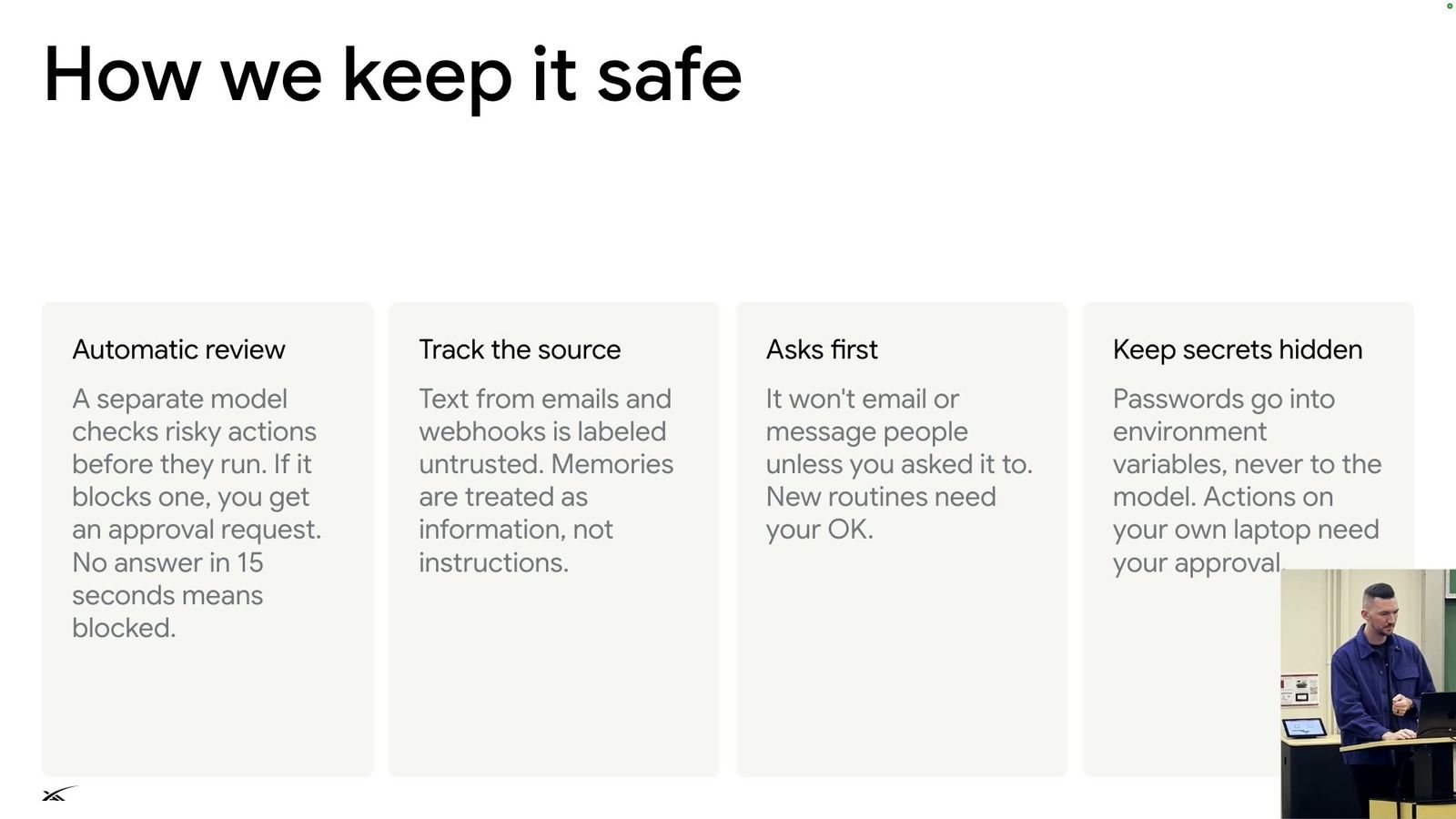 How we keep it safe