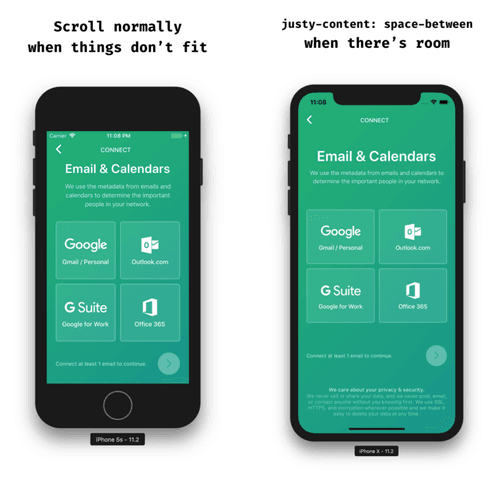 iPhone 5s. vs iPhone X Scrolling